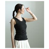 着回し力の高いベロアパイピングスリムタンクトップ レディース ファッション | Sawa a la mode | 詳細画像17 