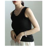 着回し力の高いベロアパイピングスリムタンクトップ レディース ファッション | Sawa a la mode | 詳細画像22 