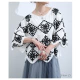 ナチュラルに映えるモロッカン刺繍コットンブラウス レディース トップス | Sawa a la mode | 詳細画像2