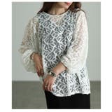 余韻を残す大人のバックリボン総レーストップス レディース ファッション | Sawa a la mode | 詳細画像13