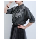 着るだけで華やぐ花レース刺繍シャツブラウス レディース トップス | Sawa a la mode | 詳細画像4