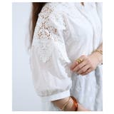 涼やかに上品見えする花刺繍コットンブラウス レディース トップス | Sawa a la mode | 詳細画像12