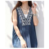 涼しく華やぐ刺繍入り裾フリンジインド綿ワンピース レディース ワンピース | Sawa a la mode | 詳細画像14