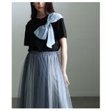 甘さを抑えたアシンメトリーリボンモチーフカットソー レディース ファッション | Sawa a la mode | 詳細画像11