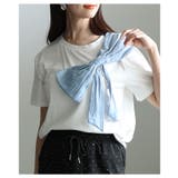 甘さを抑えたアシンメトリーリボンモチーフカットソー レディース ファッション | Sawa a la mode | 詳細画像14