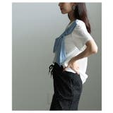 甘さを抑えたアシンメトリーリボンモチーフカットソー レディース ファッション | Sawa a la mode | 詳細画像17
