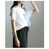 甘さを抑えたアシンメトリーリボンモチーフカットソー レディース ファッション | Sawa a la mode | 詳細画像21