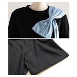 甘さを抑えたアシンメトリーリボンモチーフカットソー レディース ファッション | Sawa a la mode | 詳細画像23