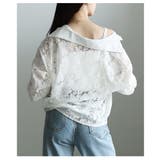 レイヤードが完成するレースシャツ＆キャミソールアンサンブル レディース ブラウス | Sawa a la mode | 詳細画像15 