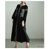 特別な日に変わる花柄刺繍入りインド綿ワンピース レディース ファッション | Sawa a la mode | 詳細画像2 