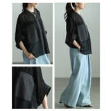 ふわりと舞う軽やかな異素材シアードルマンブラウス レディース ファッション | Sawa a la mode | 詳細画像18