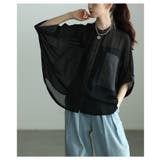 ふわりと舞う軽やかな異素材シアードルマンブラウス レディース ファッション | Sawa a la mode | 詳細画像20