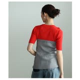 重ねず洒落るブロック配色デザインサマーニット レディース ファッション | Sawa a la mode | 詳細画像21 