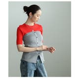 重ねず洒落るブロック配色デザインサマーニット レディース ファッション | Sawa a la mode | 詳細画像22 