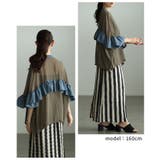 ふわり風を纏うような異素材フリルシアーブラウス レディース ファッション | Sawa a la mode | 詳細画像8 