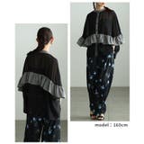 ふわり風を纏うような異素材フリルシアーブラウス レディース ファッション | Sawa a la mode | 詳細画像13 