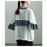 ふわり風を纏うような異素材フリルシアーブラウス レディース ファッション | Sawa a la mode | 詳細画像22 