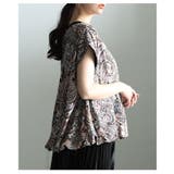 一枚で着映えるオリエンタルプリントバルーントップス レディース トップス | Sawa a la mode | 詳細画像15