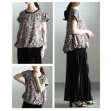 一枚で着映えるオリエンタルプリントバルーントップス レディース トップス | Sawa a la mode | 詳細画像17
