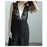 オリエンタルなペイズリーレースサロペットワイドパンツ レディース ファッション | Sawa a la mode | 詳細画像2