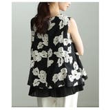 上品な花が映える花刺繍フェイクレイヤードトップス レディース トップス | Sawa a la mode | 詳細画像8