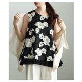 上品な花が映える花刺繍フェイクレイヤードトップス レディース トップス | Sawa a la mode | 詳細画像12