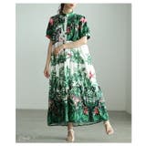 リゾート気分高まるボタニカルティアードワンピース レディース ワンピース | Sawa a la mode | 詳細画像2 