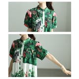 リゾート気分高まるボタニカルティアードワンピース レディース ワンピース | Sawa a la mode | 詳細画像5 