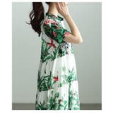 リゾート気分高まるボタニカルティアードワンピース レディース ワンピース | Sawa a la mode | 詳細画像8 