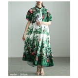 リゾート気分高まるボタニカルティアードワンピース レディース ワンピース | Sawa a la mode | 詳細画像13 