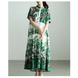 リゾート気分高まるボタニカルティアードワンピース レディース ワンピース | Sawa a la mode | 詳細画像14 
