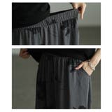 風情を感じさせる水墨画風タッチ花柄ワイドパンツ レディース ファッション | Sawa a la mode | 詳細画像5