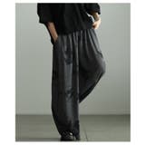 風情を感じさせる水墨画風タッチ花柄ワイドパンツ レディース ファッション | Sawa a la mode | 詳細画像7