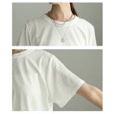 自然な奥行きが目を惹く異素材ドットティアードカットソー レディース ファッション | Sawa a la mode | 詳細画像5