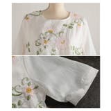 毎日に華を添える花刺繍シアーブラウス レディース トップス | Sawa a la mode | 詳細画像19