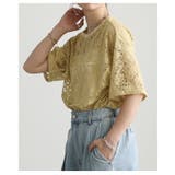 華やぎをプラスするシアーレース半袖プルオーバー レディース トップス | Sawa a la mode | 詳細画像14