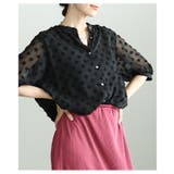 立体感で魅せる立体ドットふんわりスリーブシアーブラウス レディース ファッション | Sawa a la mode | 詳細画像10