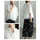 立体感で魅せる立体ドットふんわりスリーブシアーブラウス レディース ファッション | Sawa a la mode | 詳細画像19