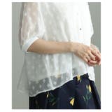 立体感で魅せる立体ドットふんわりスリーブシアーブラウス レディース ファッション | Sawa a la mode | 詳細画像21