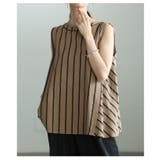 揺れてすっきり魅せるバイアスストライプAライントップス レディース トップス | Sawa a la mode | 詳細画像12