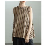 揺れてすっきり魅せるバイアスストライプAライントップス レディース トップス | Sawa a la mode | 詳細画像18