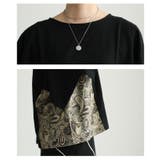 横顔まで美しいペイズリー柄切替スクエアスリーブトップス レディース ファッション | Sawa a la mode | 詳細画像5