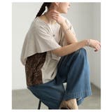 横顔まで美しいペイズリー柄切替スクエアスリーブトップス レディース ファッション | Sawa a la mode | 詳細画像16