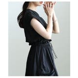 絞って楽しむ異素材ドッキングドロストワンピース レディース ワンピース | Sawa a la mode | 詳細画像9