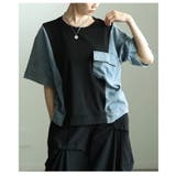 ゆるっと着映える異素材デニムドッキングカットソー レディース トップス | Sawa a la mode | 詳細画像16 