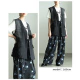 重ねれば高見えバックレース異素材ジレジャケット レディース ファッション | Sawa a la mode | 詳細画像15 