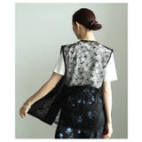 重ねれば高見えバックレース異素材ジレジャケット レディース ファッション | Sawa a la mode | 詳細画像16 