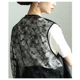 重ねれば高見えバックレース異素材ジレジャケット レディース ファッション | Sawa a la mode | 詳細画像17 