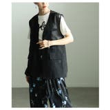 重ねれば高見えバックレース異素材ジレジャケット レディース ファッション | Sawa a la mode | 詳細画像20 