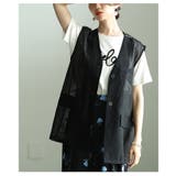 重ねれば高見えバックレース異素材ジレジャケット レディース ファッション | Sawa a la mode | 詳細画像21 